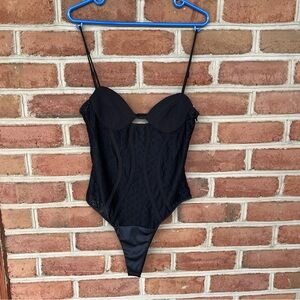 Sexy Black Lace Bodysuit